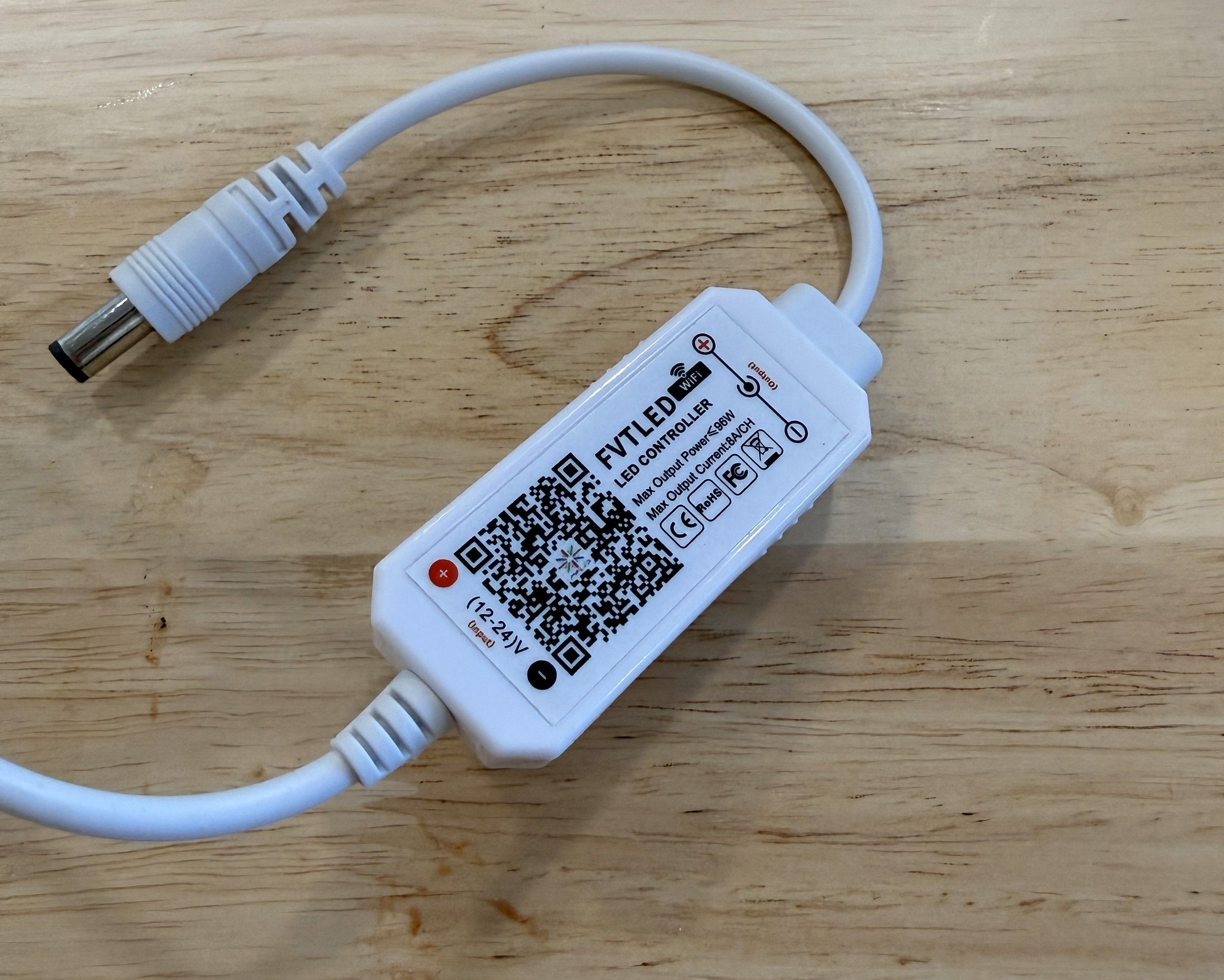 Inline dimmer with QR code